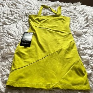 Lime green bebe dress